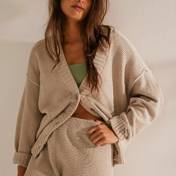 FREE PEOPLE Hailee Cardi  Set - Peyote  🎉 NWOT - Picture 3 of 10